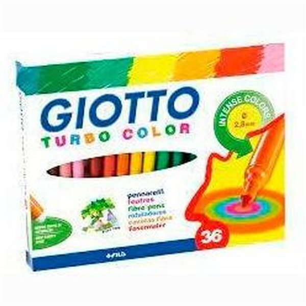 Set of Felt Tip Pens Giotto Turbo Color Multicolour (5 Units)