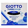 Set of Felt Tip Pens Giotto Turbo Maxi Yellow (5 Units)