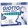 Set of Felt Tip Pens Giotto Turbo Maxi Sky blue (5 Units)