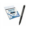 Set of Felt Tip Pens Giotto Turbo Maxi Black (5 Units)