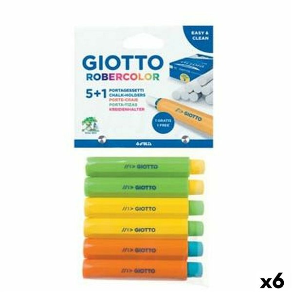 Chalk Holder Giotto Multicolour 6 Units 6 Pieces