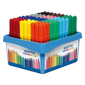Set of Felt Tip Pens Giotto Turbo Maxi School Multicolour (4 Units)