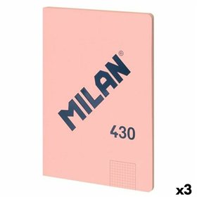 Notebook Milan SERIE 1918 Pink A4 48 Sheets (3 Units)