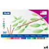 Colouring pencils Milan Multicolour (4 Units)