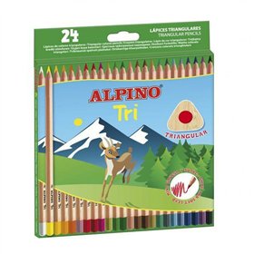 Colouring pencils Alpino Tri Multicolour (6 Units)