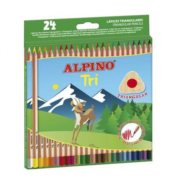 Colouring pencils Alpino Tri Multicolour (6 Units)