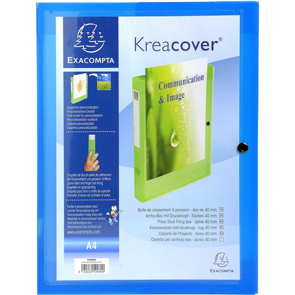 Folder Exacompta Blue A4 (5 Units)