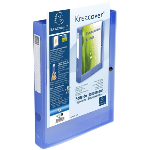 Folder Exacompta Blue A4 (5 Units)