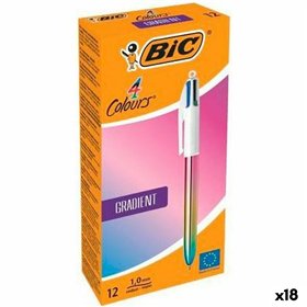Set of Biros Bic GRADIENT Multicolour 0,32 mm (18 Units) (12 Pieces)