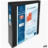 Ring binder Exacompta Kreacover Black A4+ Customisable (10 Units)