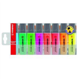 Fluorescent Marker Set Stabilo Boss Multicolour (5 Units)