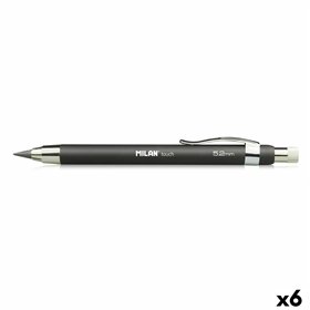 Pencil Lead Holder Milan Touch Black 5,2 mm (6 Units)