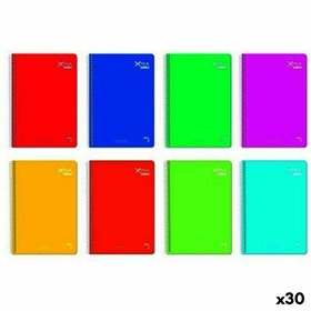 Set of exercise books Pacsa XTRA Din A4 80 Sheets 21,5 x 31,5 cm 5 Pieces (30 Units)