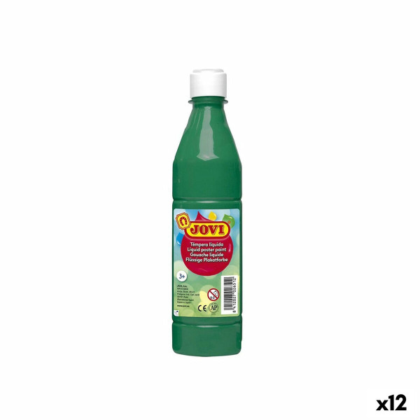 Tempera Jovi Dark green 500 ml (12 Units)