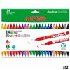 Set of Felt Tip Pens Alpino Double Multicolour 20 Pieces (12 Units)