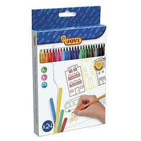 Set of Felt Tip Pens Jovi Multicolour 24 Pieces (12 Units)