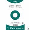 Cards Exacompta White 12,5 x 20 cm (12 Units)