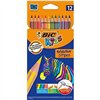 Colouring pencils Bic KIDS EVOLUTION STRIPES Multicolour 12 Pieces (12 Units)