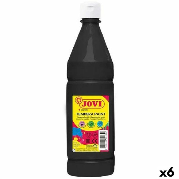 Tempera Jovi Black 1 L (6 Units)
