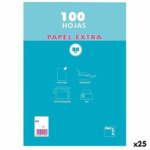 Paper Pacsa EXTRA White A4 100 Sheets (25 Units)