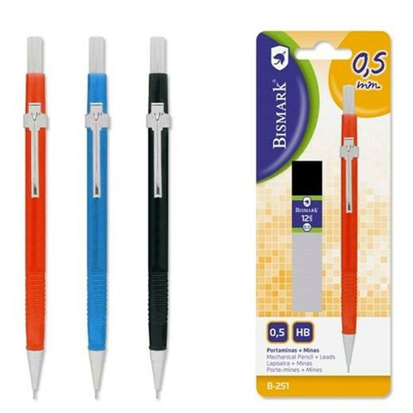 Pencil Lead Holder Bismark Multicolour 0,5 mm (12 Units)