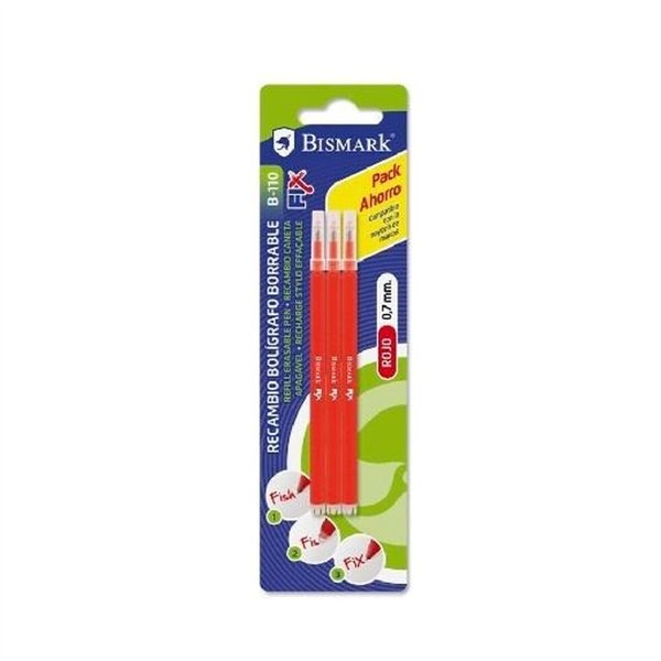 Refill for ballpoint pen Bismark B-110 Red 0,7 mm (12 Units)