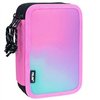 Triple Pencil Case Milan Sunset Pink 19,5 x 13 x 7,5 cm (12 Units)