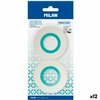 Adhesive Tape Set Milan Transparent 19 mm x 33 m 2 Pieces (12 Units)