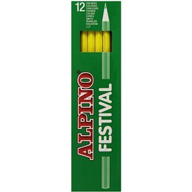 Colouring pencils Alpino Festival Yellow 12 Pieces (10 Units)