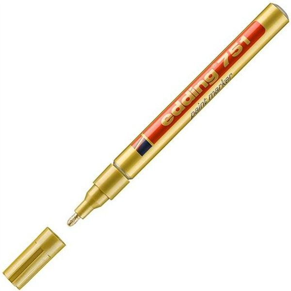Permanent marker Edding 751 Golden 1-2 mm (10 Units)