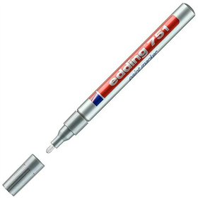 Marker pen/felt-tip pen Edding 751-54 Silver (10 Units)