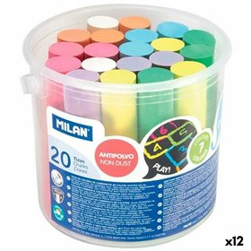 Chalks Milan Multicolour (20 Pieces) (12 Units)