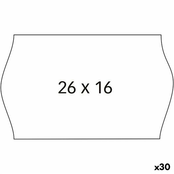Roll of Labels Apli White 26 x 16 mm 6 Pieces (30 Units)