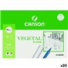 Drawing paper Canson VEGETAL BASIK A4 12 Sheets (20 Units)