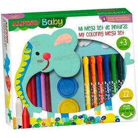 Painting set Alpino Baby Multicolour 36 Pieces (4 Units)