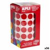 Stickers Apli Gomets Red Circular (36 Units)