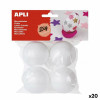 Materials for Handicrafts Apli 45 mm Ball White (20 Units)