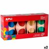 Stickers Apli Gomets Multicolour Circular 4 Pieces (2 Units)