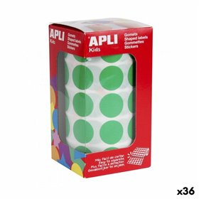 Stickers Apli EXTRA PROTECTION Green Circular (36 Units)