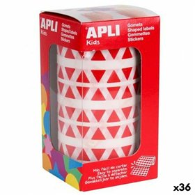 Stickers Apli Gomets Red Triangular (36 Units)