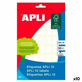 Adhesive labels Apli White Paper 10 Sheets 12 x 18 mm (10 Units)