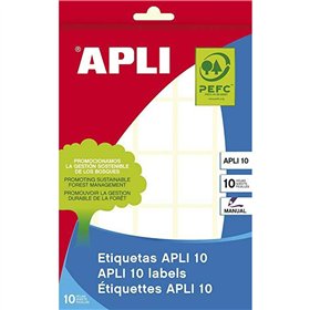 Adhesive labels Apli White Paper 10 Sheets 19 x 27 mm (10 Units)