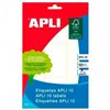 Adhesive labels Apli White Paper 10 Sheets Handwriting (10 Units)