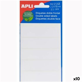 Adhesive labels Apli White Paper 5 Sheets 20 x 75 mm (10 Units)