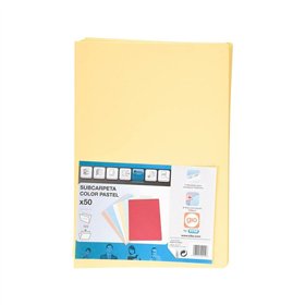 Set of Subfolders Elba Yellow A4 50 Pieces (5 Units)