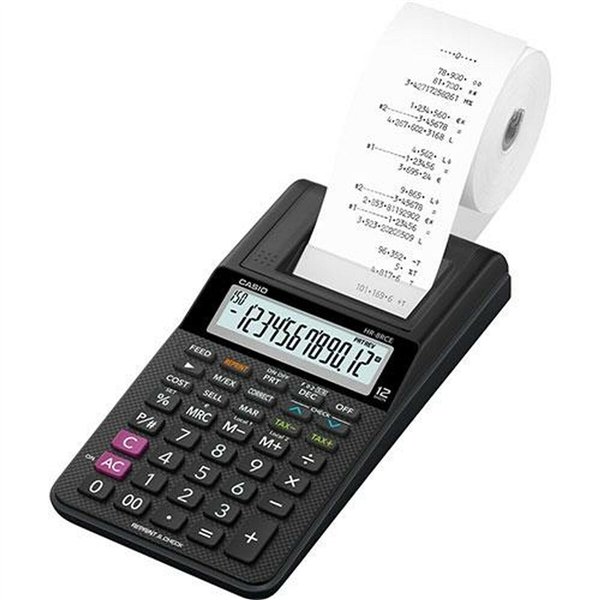 Printer calculator Casio HR-8RCE Black (10 Units)