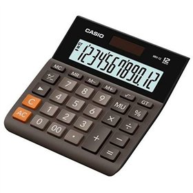 Calculator Casio MH-12B Black 13,6 x 12,7 x 2,7 cm (10 Units)