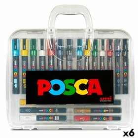 Set of Felt Tip Pens POSCA Multicolour (6 Units)