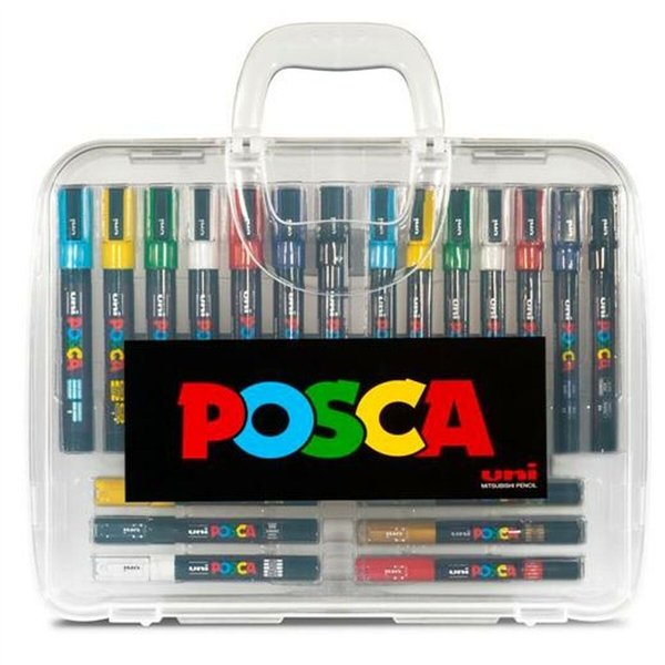 Set of Felt Tip Pens POSCA Multicolour (6 Units)