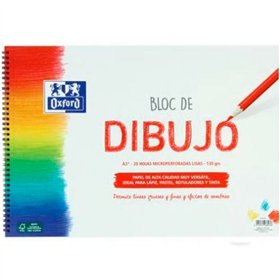 Drawing Pad Oxford White A3 20 Sheets (5 Units)